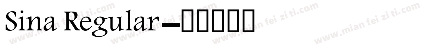 Sina Regular字体转换